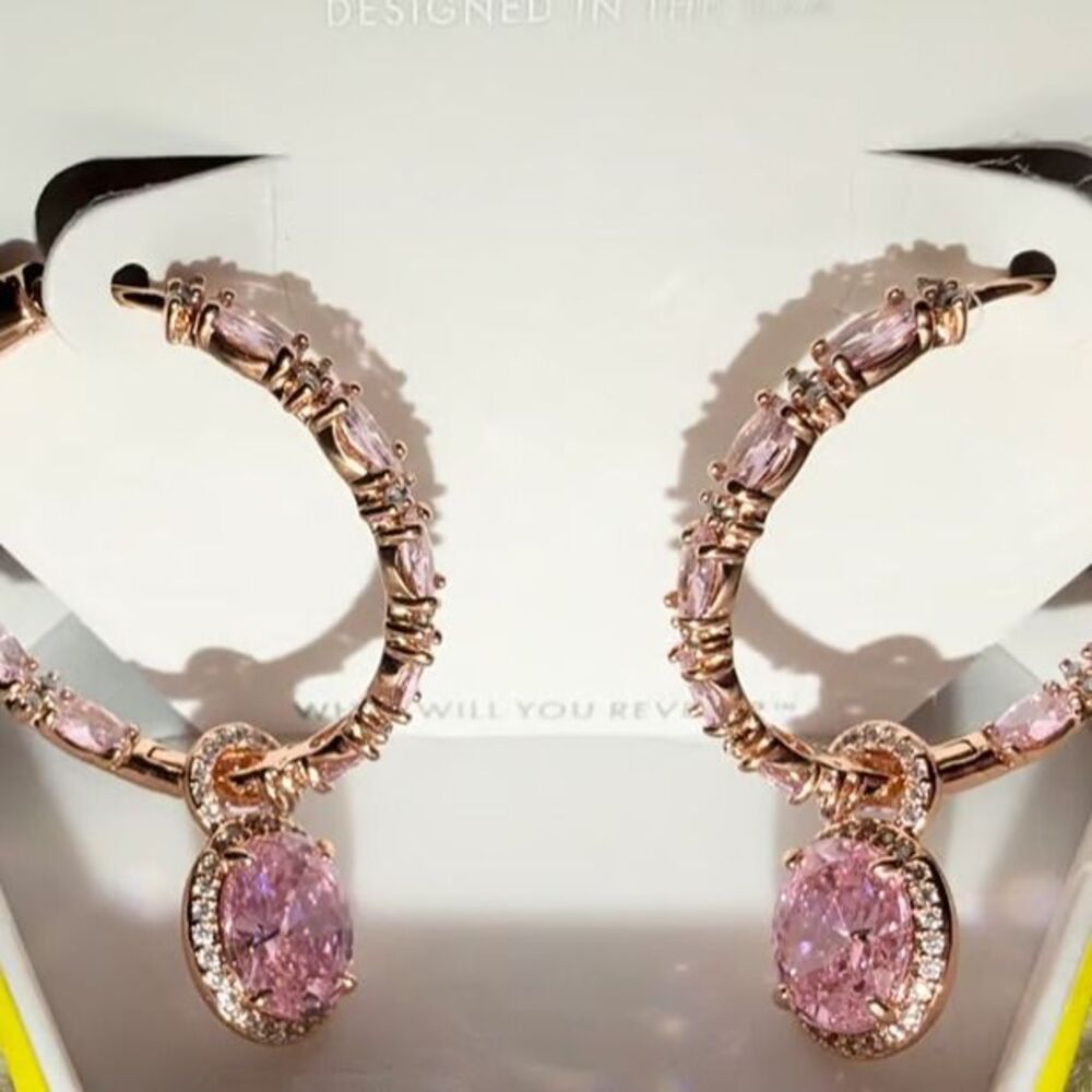 Unicorn Hoop Earrings with Removable Charms